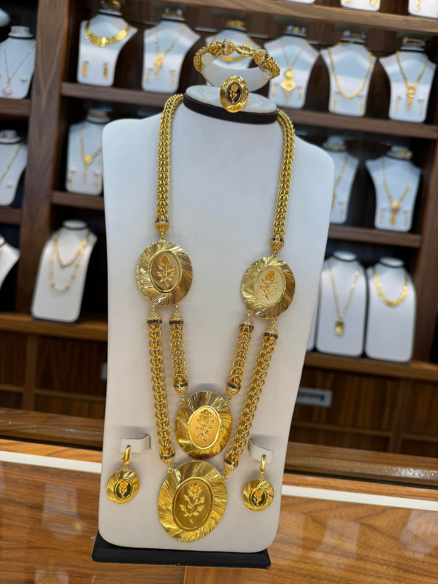 21K Gold Necklace Set